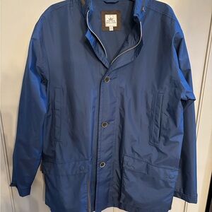 Peter Millar Newport Coat Seam Sealed Waterproof Rain XL Navy Blue (No Hood)